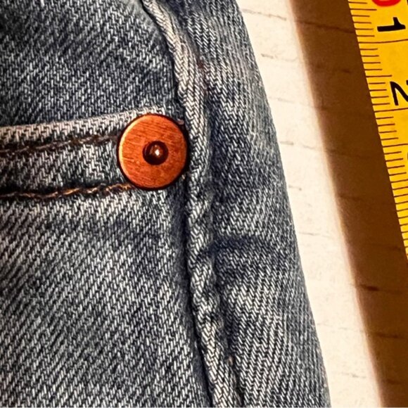 Madewell  *  Denim Shorts  Button Front Edition  High Rise  Size 27 - Picture 13 of 14